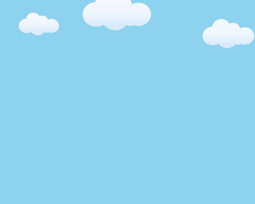 Hình nền PowerPoint với những đám mây trắng