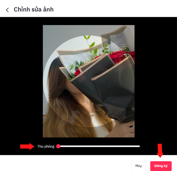 Tải ảnh đại diện mới lên