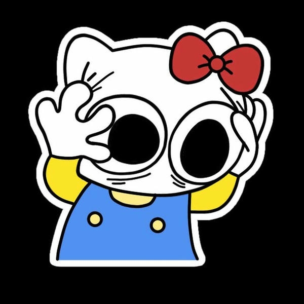 Meme không hiểu Hello Kitty ôm đầu hoang mang quá