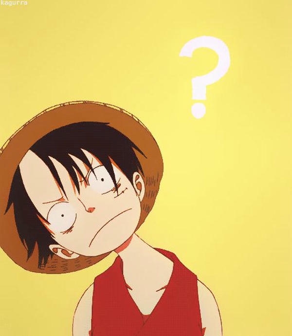 Meme không hiểu Luffy đội mũ rơm có dấu hỏi