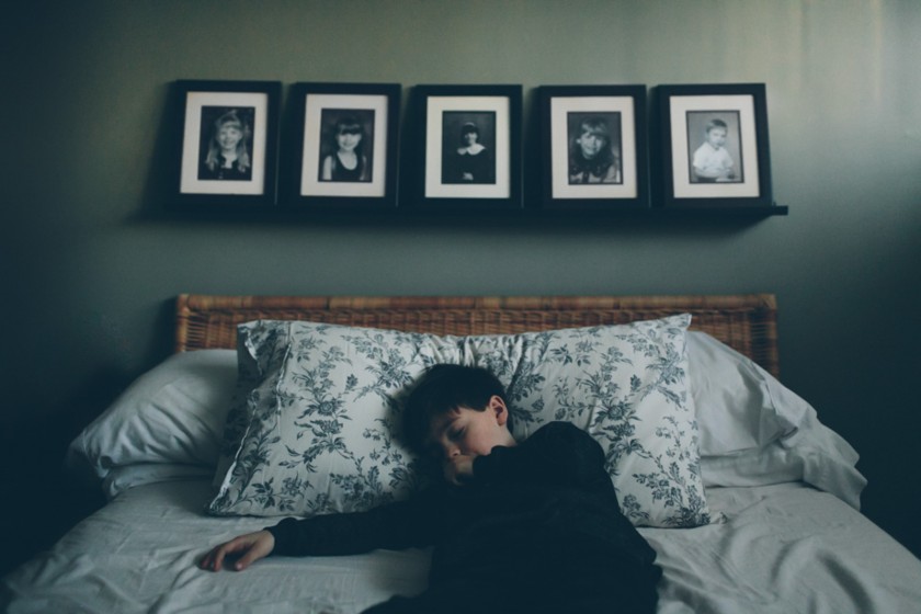 picture of boy sleeping with his thumb in his mouth by Cassandra McCasley of Twist and Shutter Photography