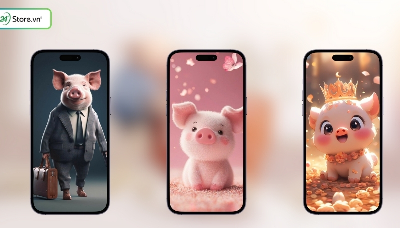 hình nền con heo