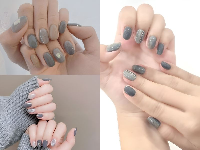 nail tone xám