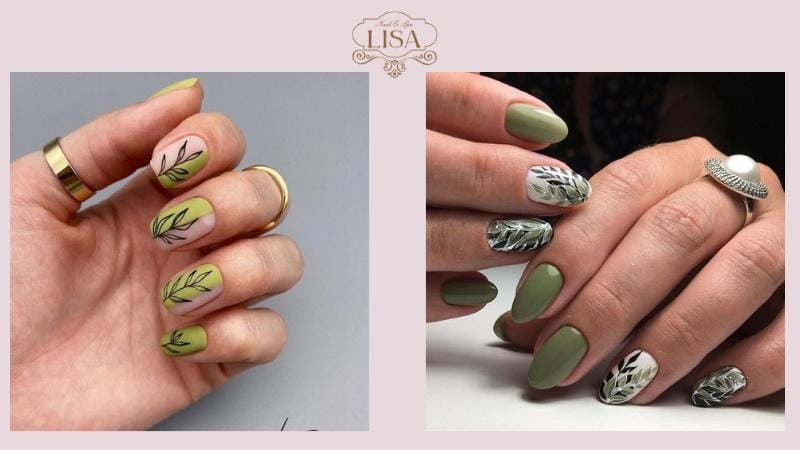 Nail Xanh Bơ Trong