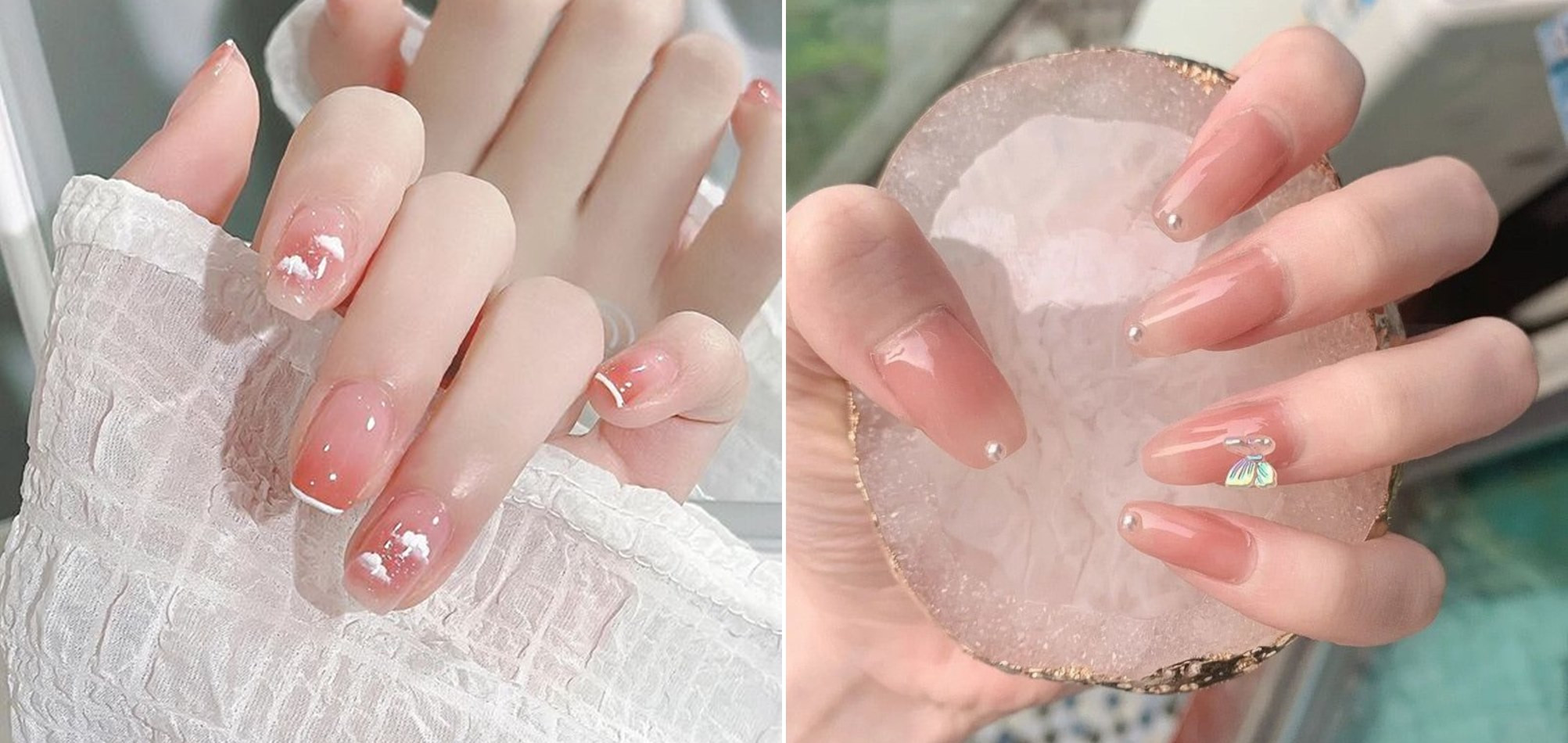 Sơn màu hồng nhạt giữ nét hồn nhiên tuổi học trò.
