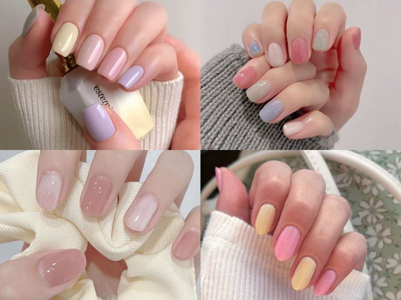 nail hàn quốc nhiều màu