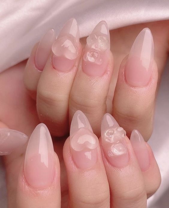 Bộ nail tết màu nâu đơn giản, không màu mè
