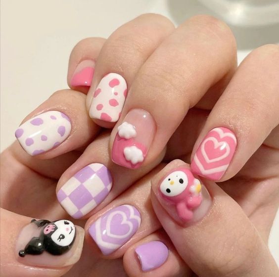 Nail trứng cút đỏ rực rỡ
