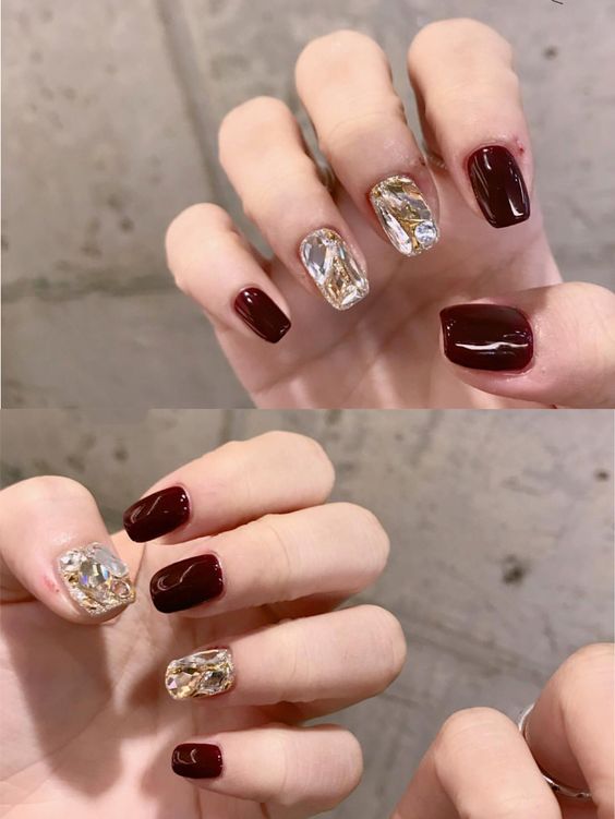 Bộ nail tết màu hồng nhẹ nhàng nhưng rất dễ thương