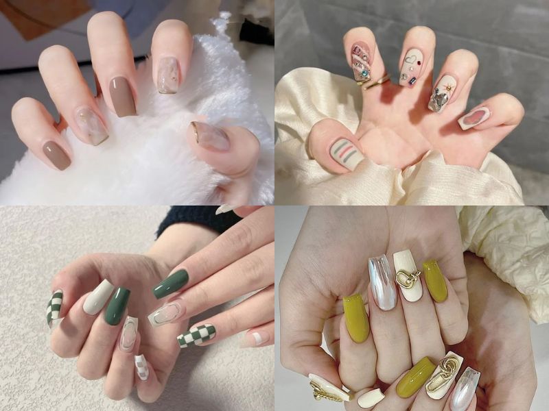 Top 20+ những mẫu móng tay vuông đẹp, hiện đại, tôn dáng tay