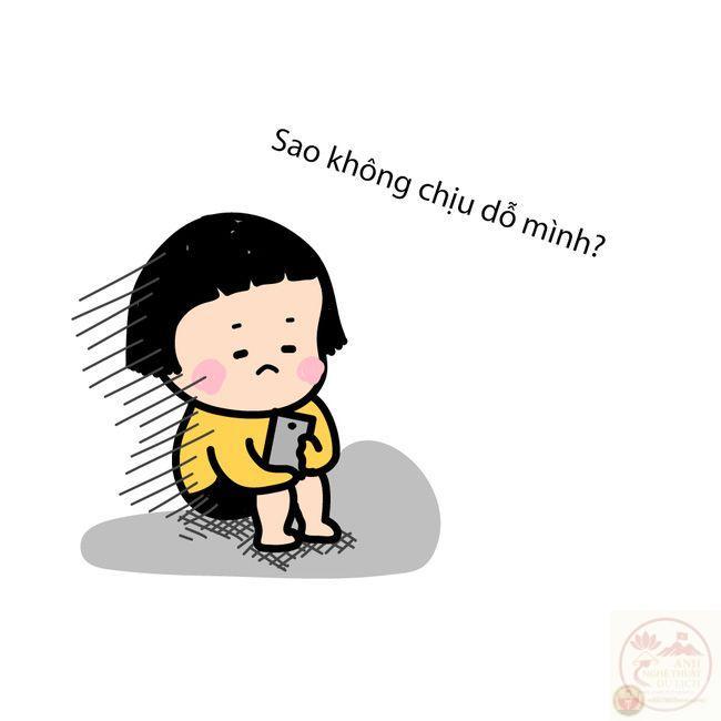 meme bĩu môi sao không dỗ mình