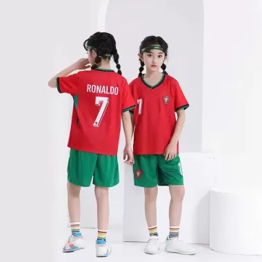[THỜI TRANG TRẺ EM] Bộ quần áo đá banh Messi Ronaldo năng động cực ngầu cho bé trai chất thun lạnh mùa hè in 3D