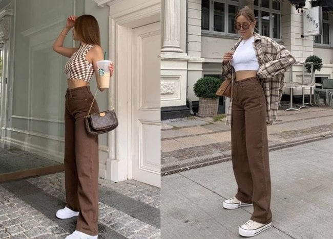 Quần nâu phối áo màu gì?