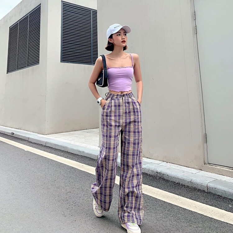 quần caro nữ đẹp
