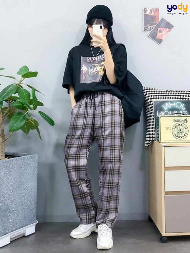 Quần caro nữ đẹp