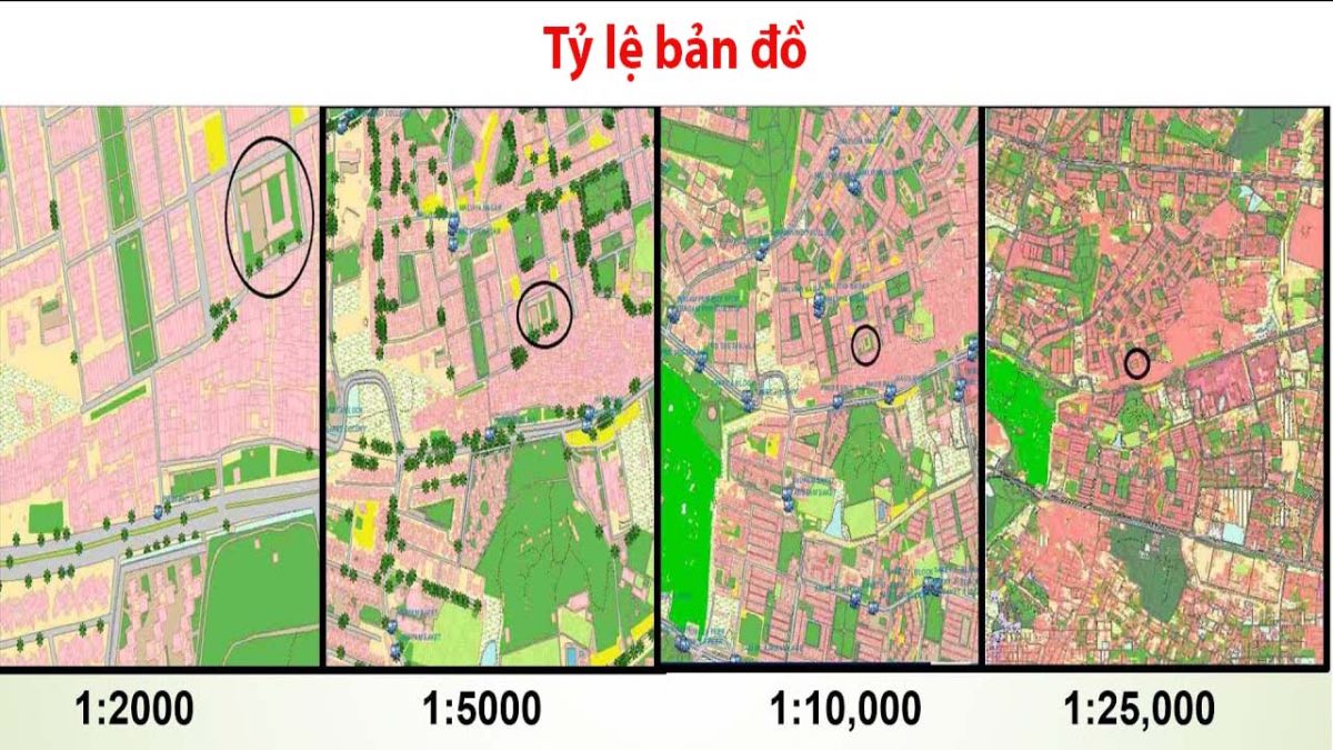 Tỉ lệ bản đồ chỉ rõ