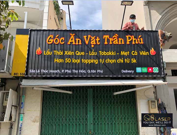 biển quảng cáo quán ăn