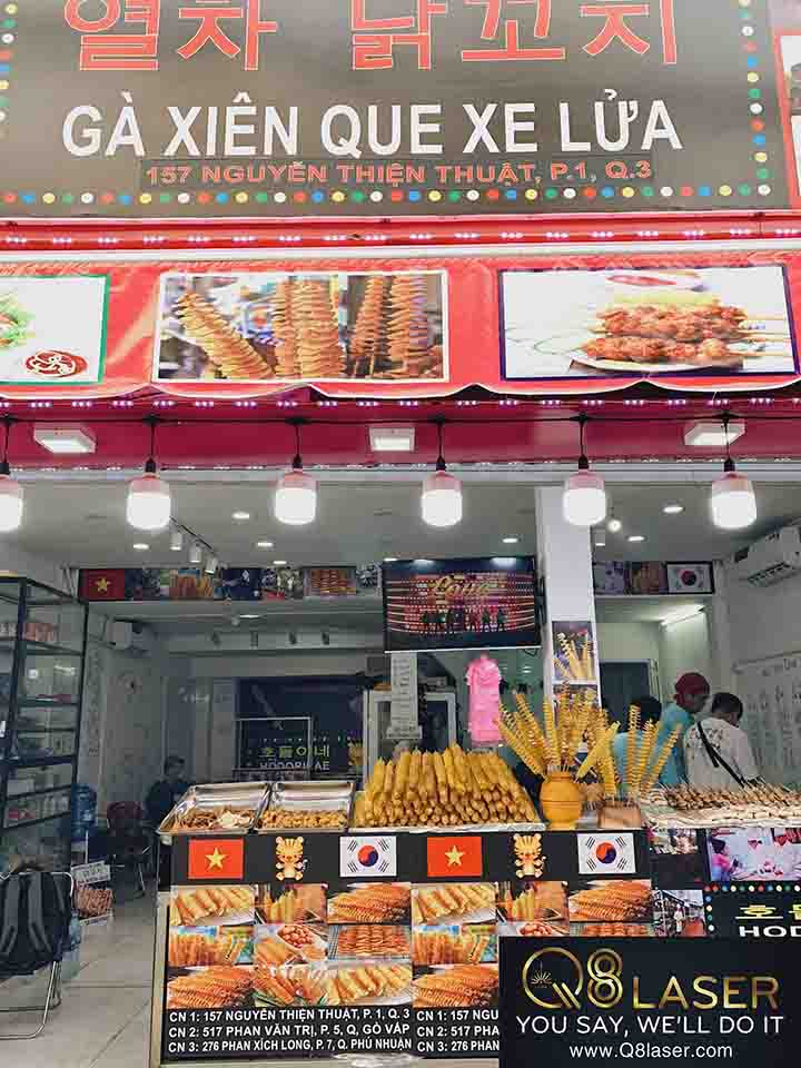biển quảng cáo quán ăn vặt