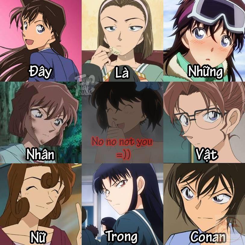 Meme hài từ hình Conan trong tập phim kịch tính