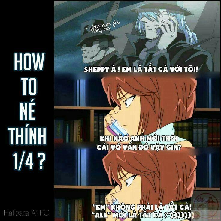 Meme chế Conan trong tình huống dở khóc dở cười