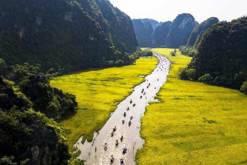 Gọi Taxi giá tốt trên ví VNPAY - Vi vu ngắm mùa lúa chín Ninh Bình đẹp đến nao lòng