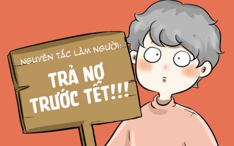 Meme Tết về trả nợ