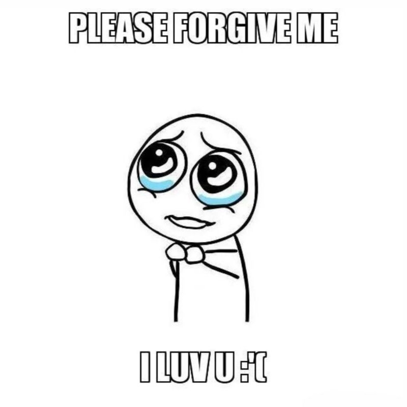 Meme xin xỏ cute và đáng yêu