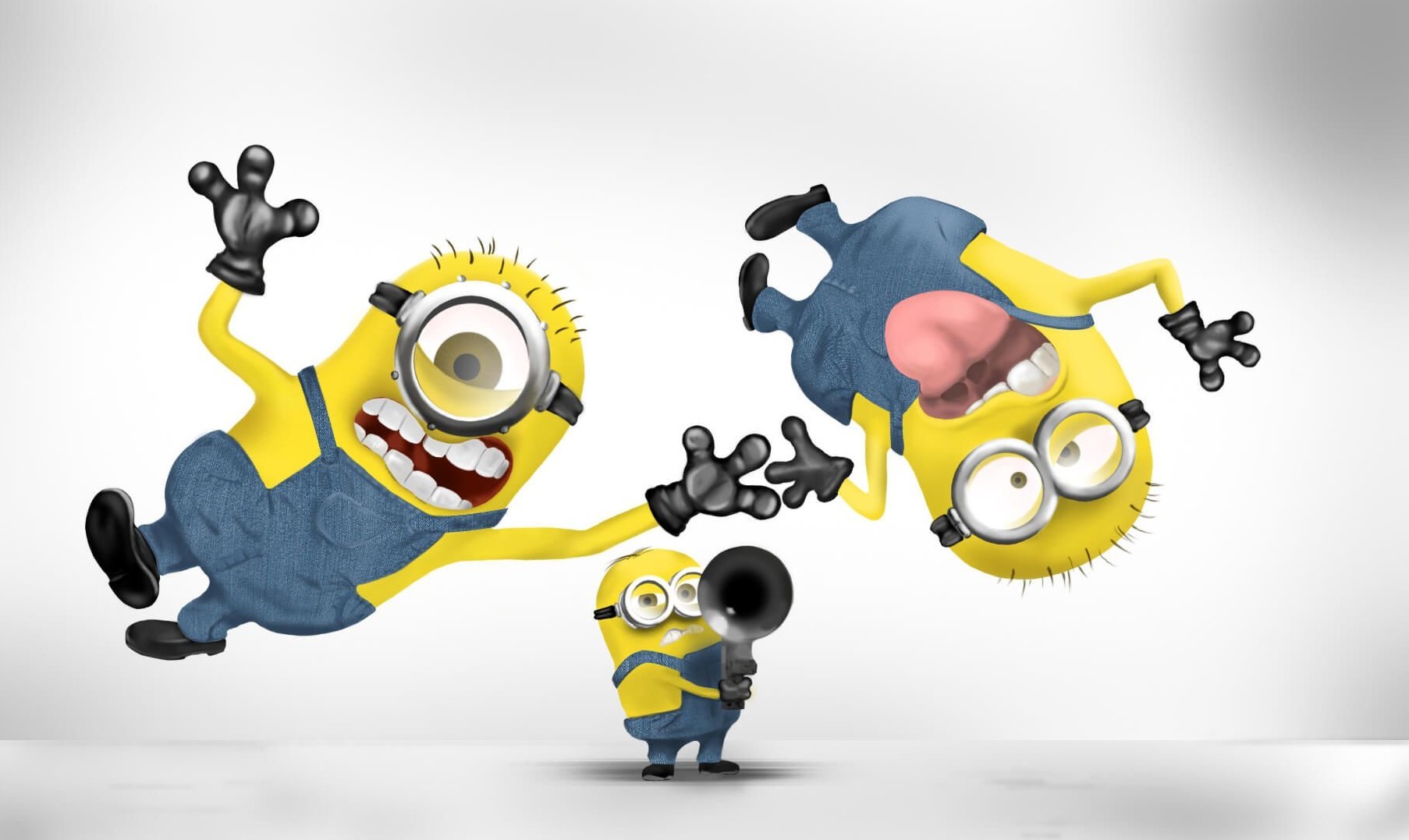 hình nền Minion 4K desktop tông vàng tươi, phù hợp bố cục icon