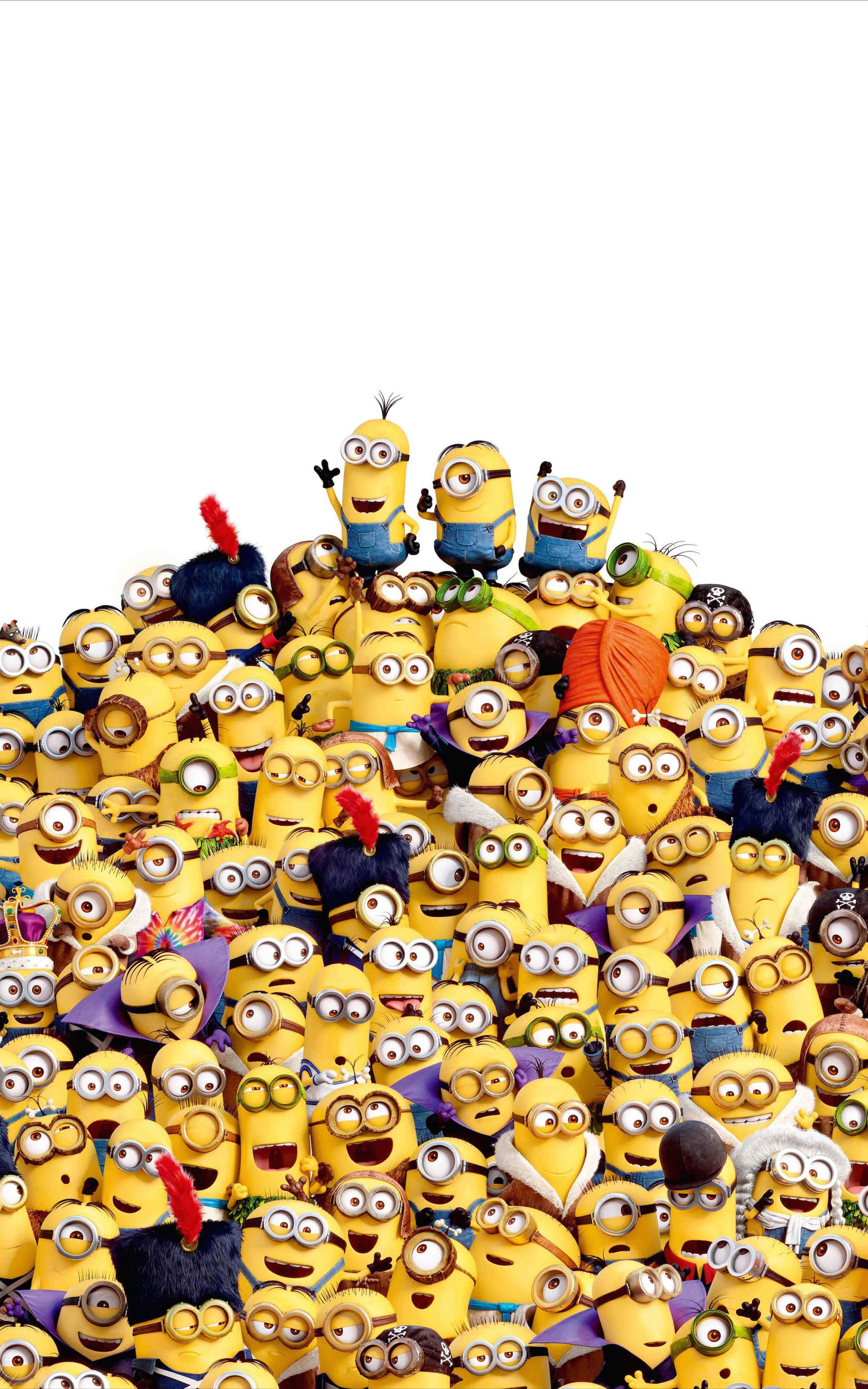 hình nền điện thoại Minion trái tim tỷ lệ dọc 9:16
