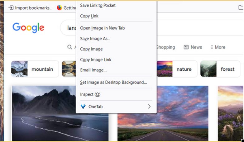 Thay đổi hình nền với Mozilla Firefox và Google Chrome