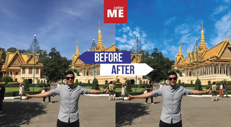2 bước đơn giản ghép nền trời mây vào ảnh ngoại cảnh trong Photoshop