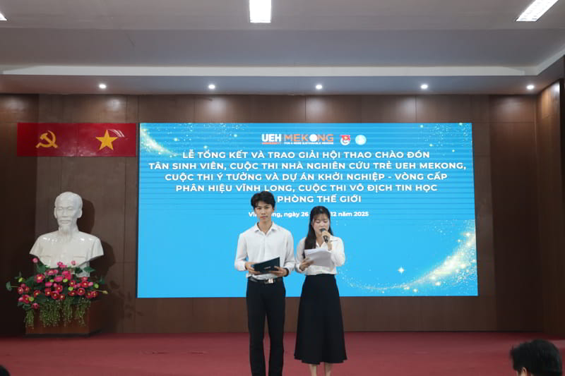 Đoàn - Hội UEH Mekong tổ chức Lễ tổng kết, trao giải Hội thao chào đón Tân sinh viên K51 ĐHCQ và các cuộc thi học thuật trong sinh viên
