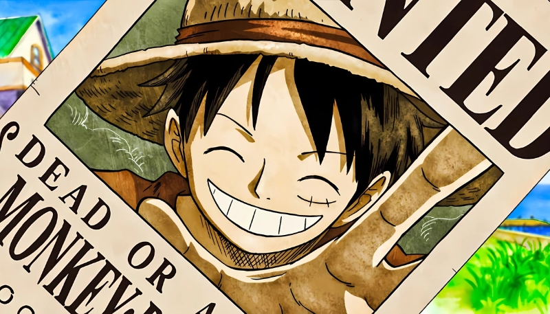 Ảnh Luffy Mũ Rơm làm background PC