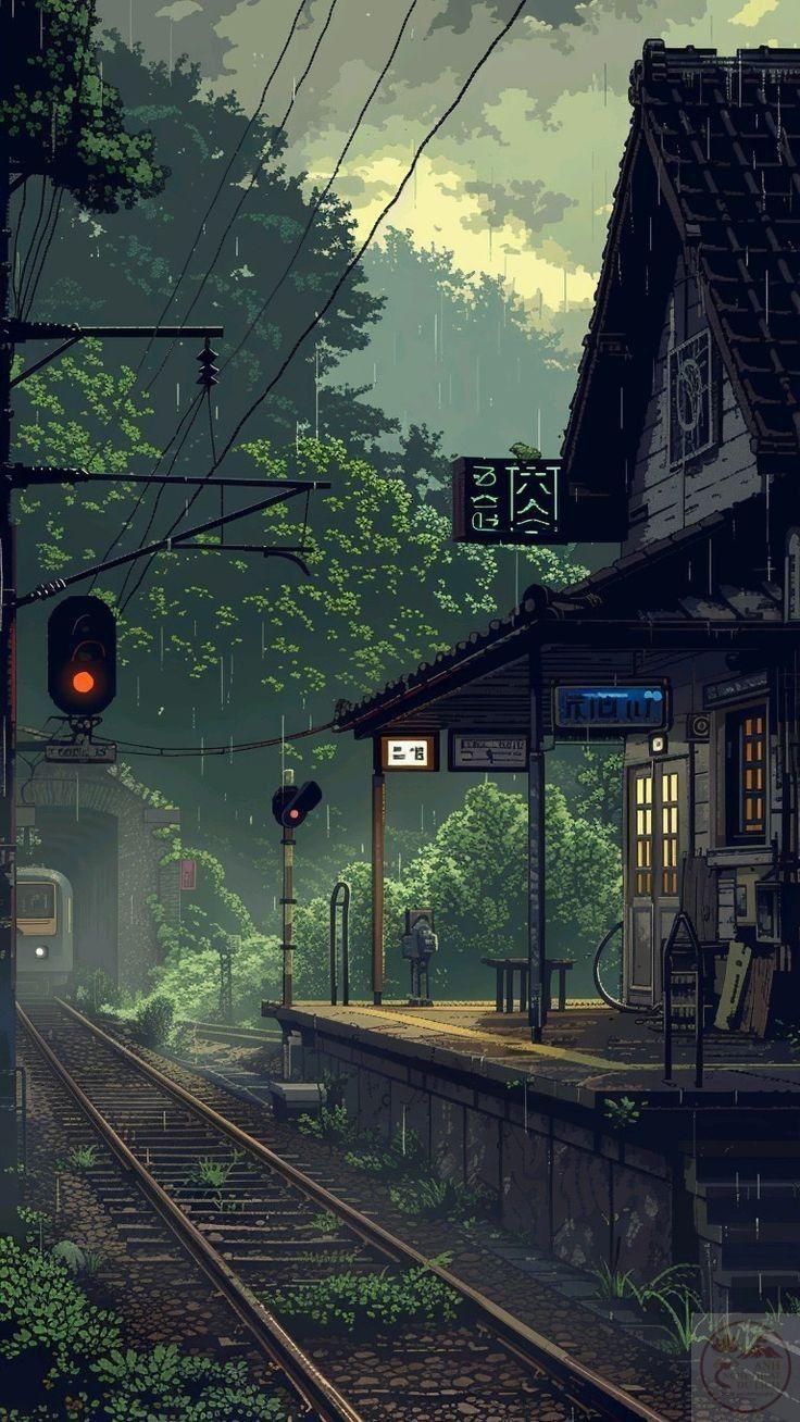 Cảnh quan rộng mở mang hơi thở anime giúp người xem quên đi bộn bề trong đời sống