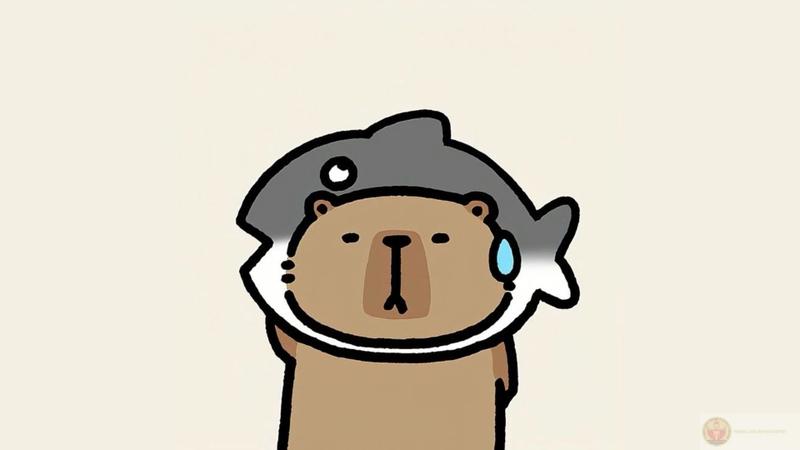 Bình tĩnh như capybara gặp cá sấu