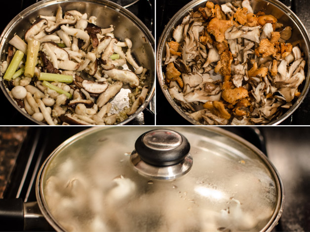 Cooking the mushrooms | Bun Bo Hue Chay