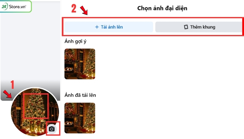 Cách tạo avatar Tết Facebook trên máy tính