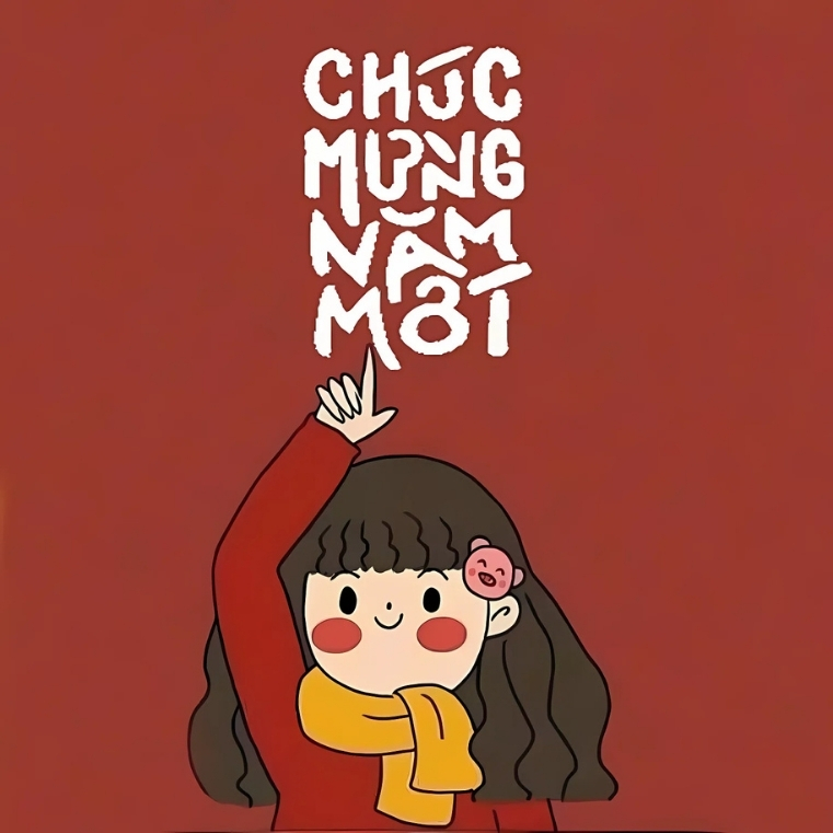 Avatar Tết chibi cute