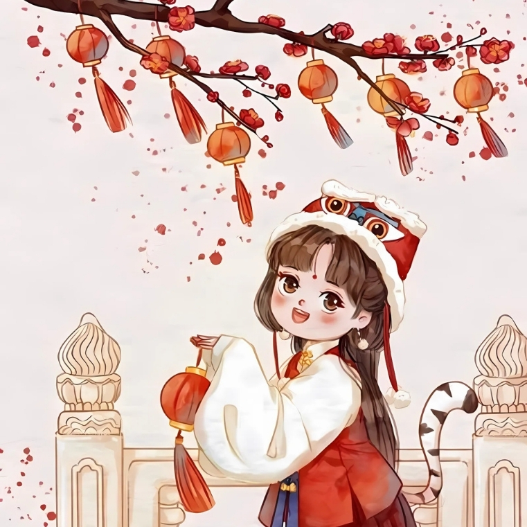 Avatar Tết 2025 anime cute
