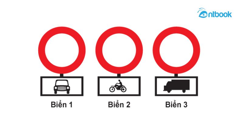 Giải đáp: Biển nào xe mô tô hai bánh được đi vào?