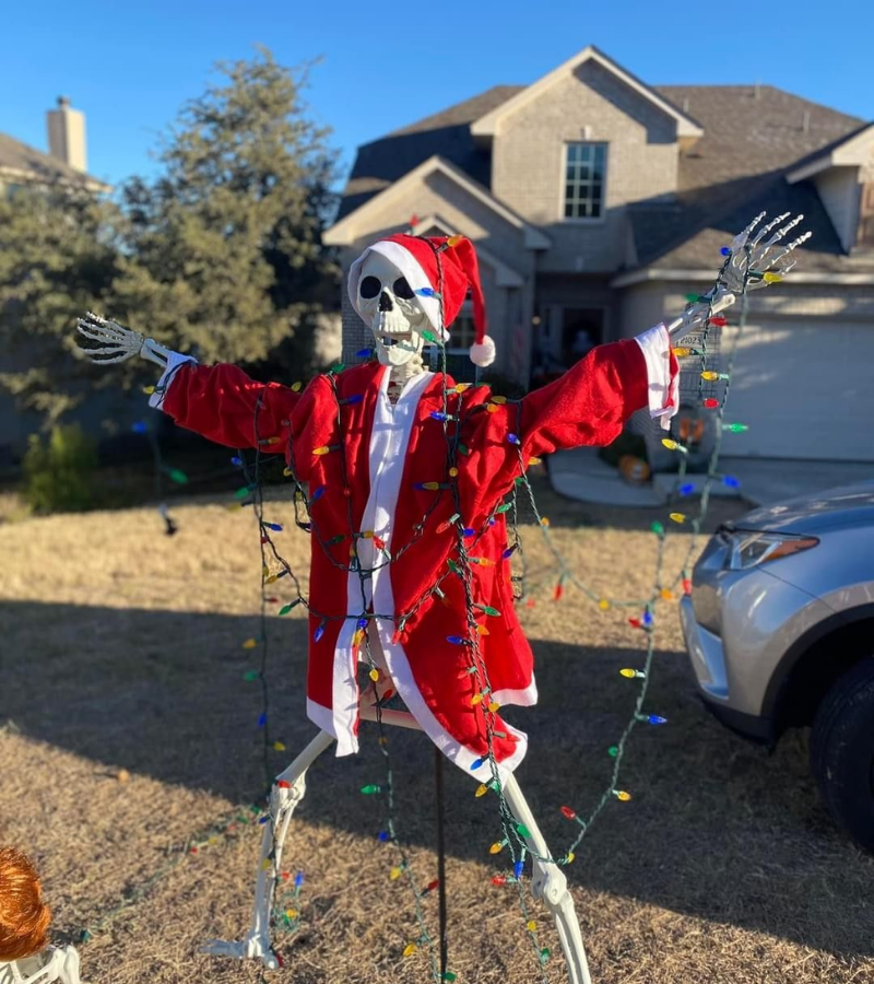 Skeleton Santa lấp lánh