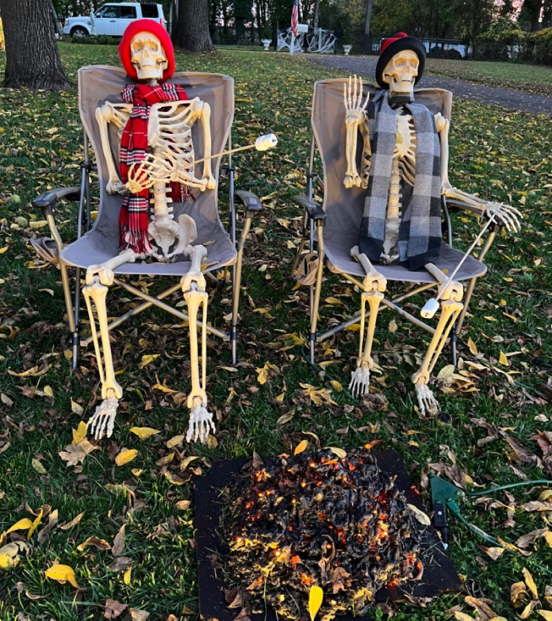 Skeleton nướng BBQ