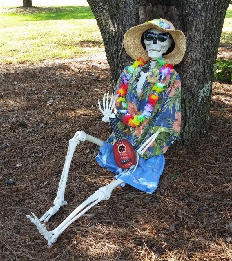 Skeleton chơi đàn