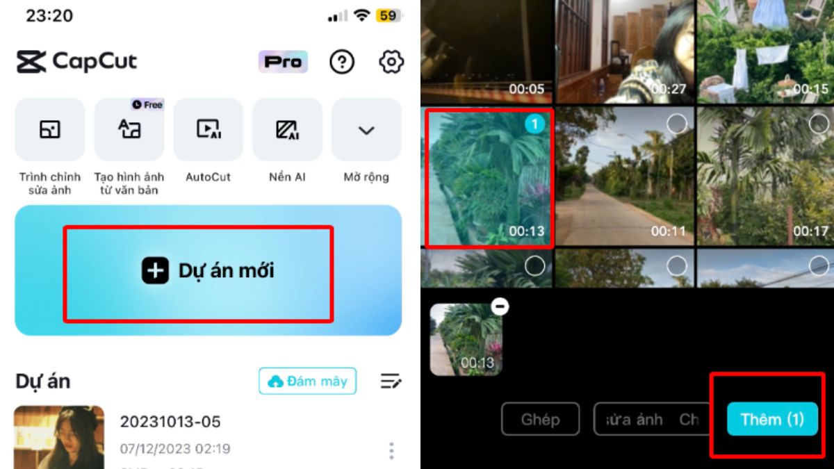 Cách xóa đi logo Capcut ở cuối Video bước 1