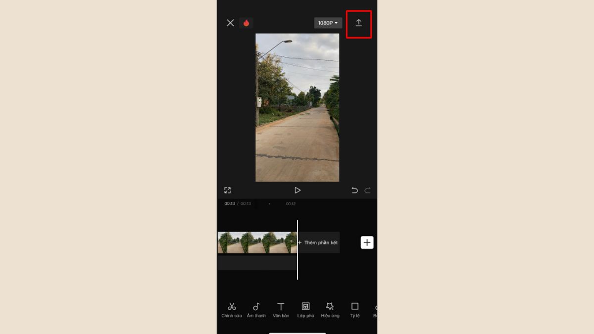 Cách xóa đi logo Capcut ở cuối Video bước 3