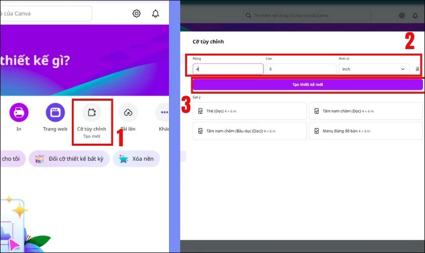Cách chỉnh kích thước ảnh online trên Canvas