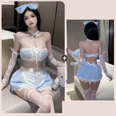 Váy Ngủ Hầu Gái Sexy 2 Dây - Cosplay Gợi Cảm Nữ Hầu Dễ Thương Giá 150k