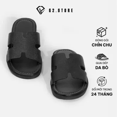 Dép Hermes Chữ H Nam Quai Ngang Da Bò Chính Hãng Giá 131580đ - KhuêDiệpStore