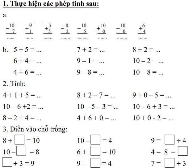 Bài Toán Điền Số Thích Hợp Vào Ô Trống Lớp 3