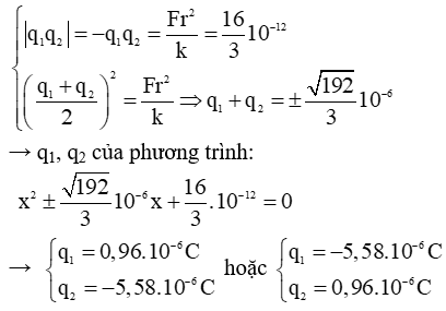 Cách giải bài tập Lực tương tác giữa hai điện tích điểm hay, chi tiết